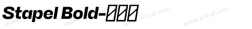 Stapel Bold字体转换
